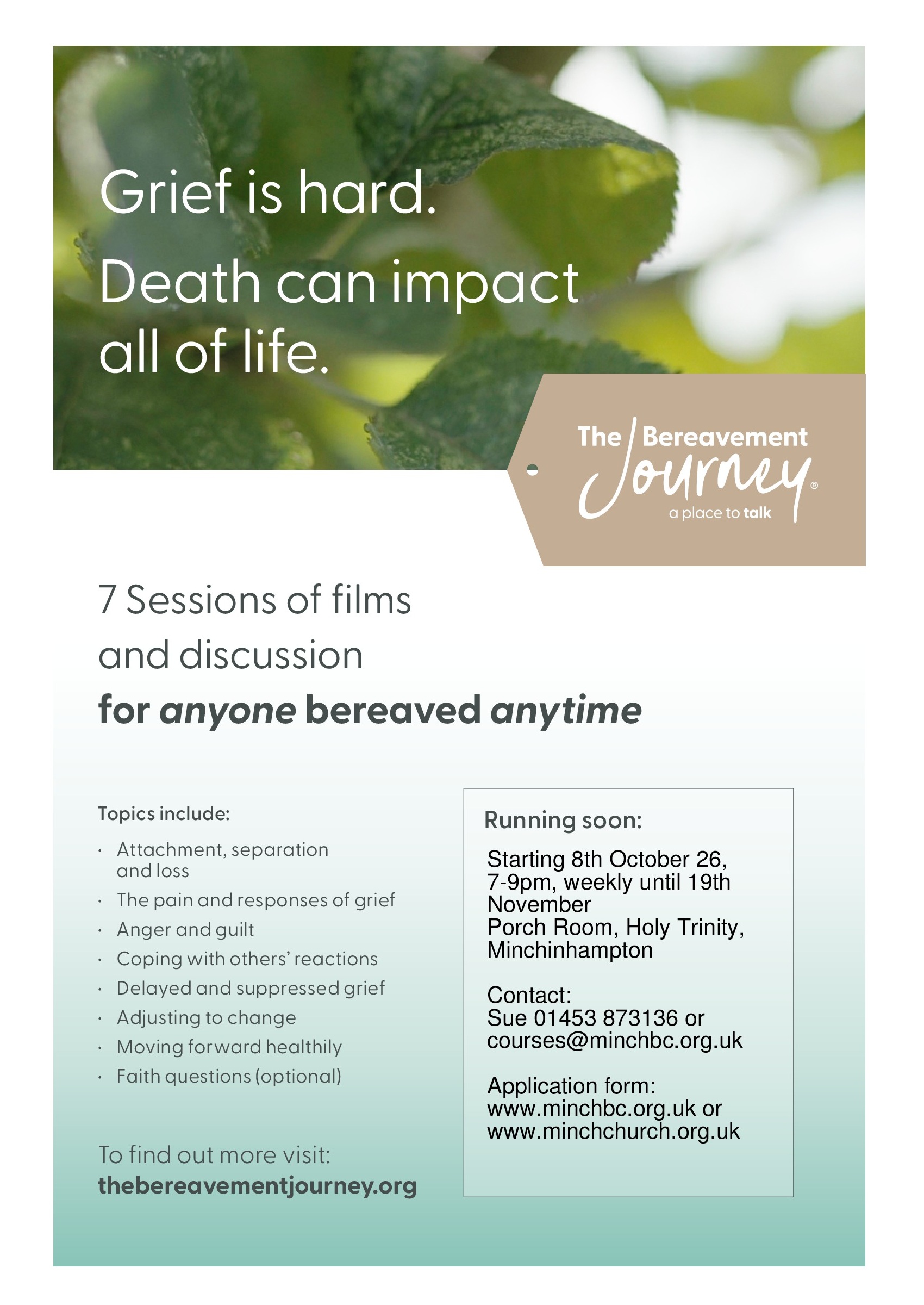 The Bereavement Journey Oct 20
